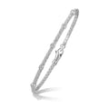Diamond Basket Weave Bracelet in 14K White Gold – 0.13 CTW