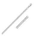 Solid Curb Bracelet in 14K White Gold – 3.60mm