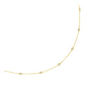 14K Yellow Gold Diamond Station Necklace – 0.24 CTW