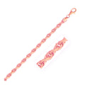 14K Rose Gold Diamond-Cut Rope Bracelet – 4.00mm