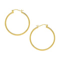Classic 14K Yellow Gold Hoop Earrings – 1.5x40mm