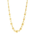 14K Yellow Gold Graduated Jax Link Necklace
