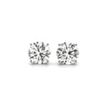 4 CTW IGI Lab Grown Round Diamond Stud Earrings in 14K White Gold