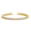 8 CTW Lab Grown Round Diamond Tennis Bracelet in 14K Yellow Gold