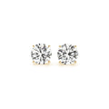 3 CTW IGI Lab Grown Round Diamond Stud Earrings in 14K Yellow Gold