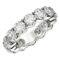 6 CTW Round Lab Grown Diamond Eternity Ring in 14K White Gold