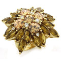 Gold 925 Sterling Silver Ring with AAA Grade CZ in Multi Color