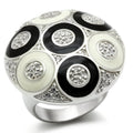 Silver 925 Sterling Silver Ring with AAA Grade CZ in Clear